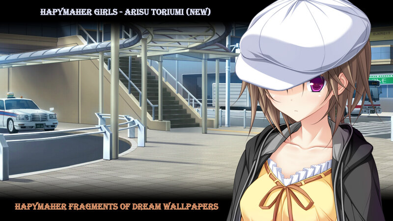 Anime Girl in Cap — Yellow