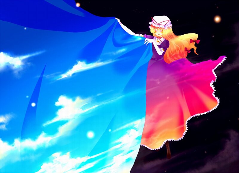 Anime Girl in Cape — Blue