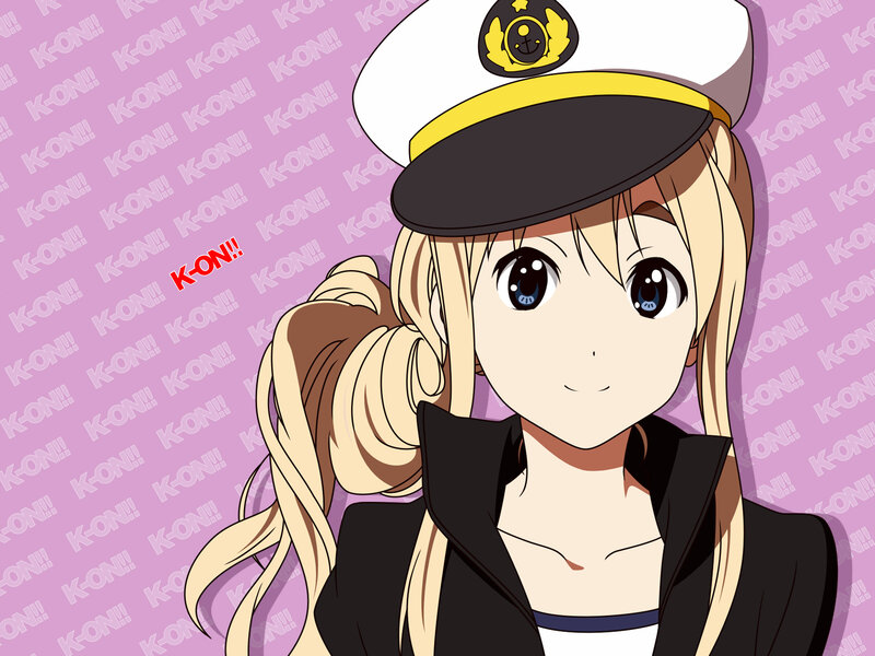 anime girl in captain hat