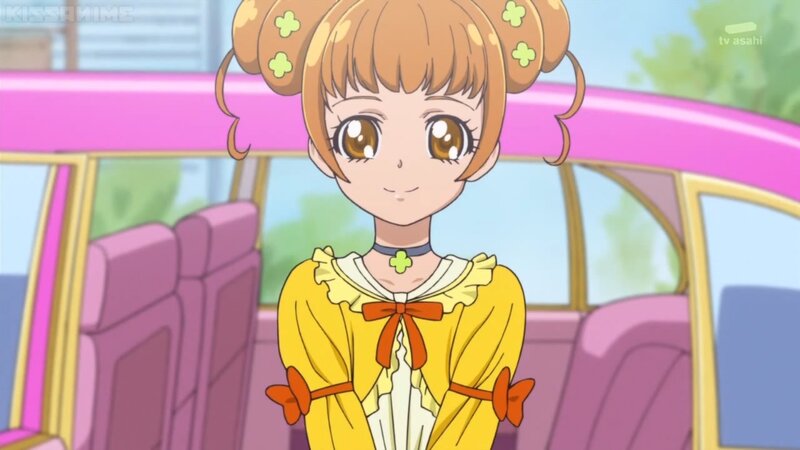 Anime Girl in Car — Yellow