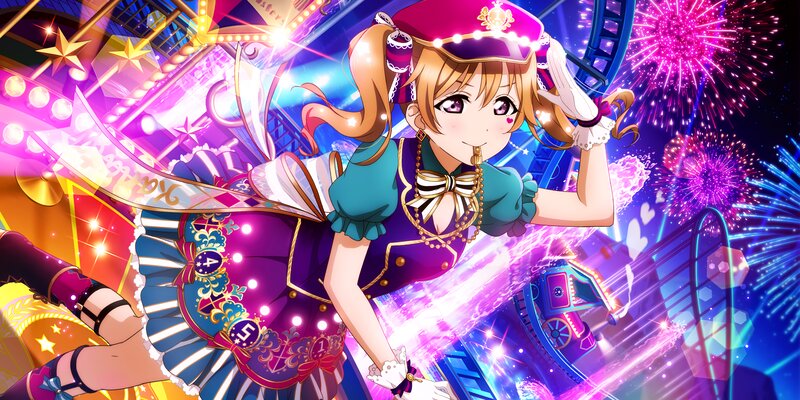 Anime Girl in Carnival Outfit — Purple