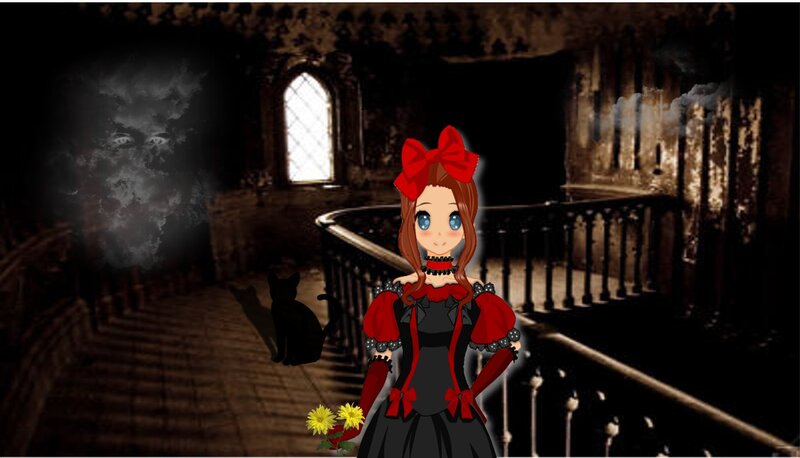 Anime Girl in Castle