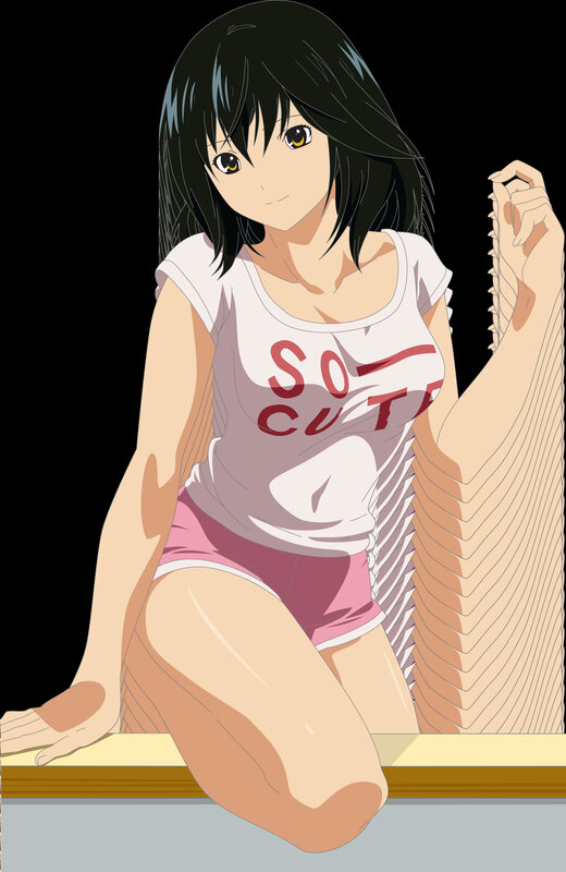anime girl in casual clothes