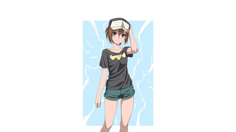 anime girl in casual clothes