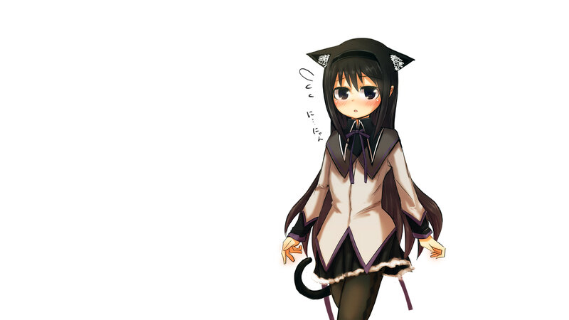 anime girl in cat costume