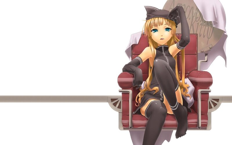 anime girl in cat costume