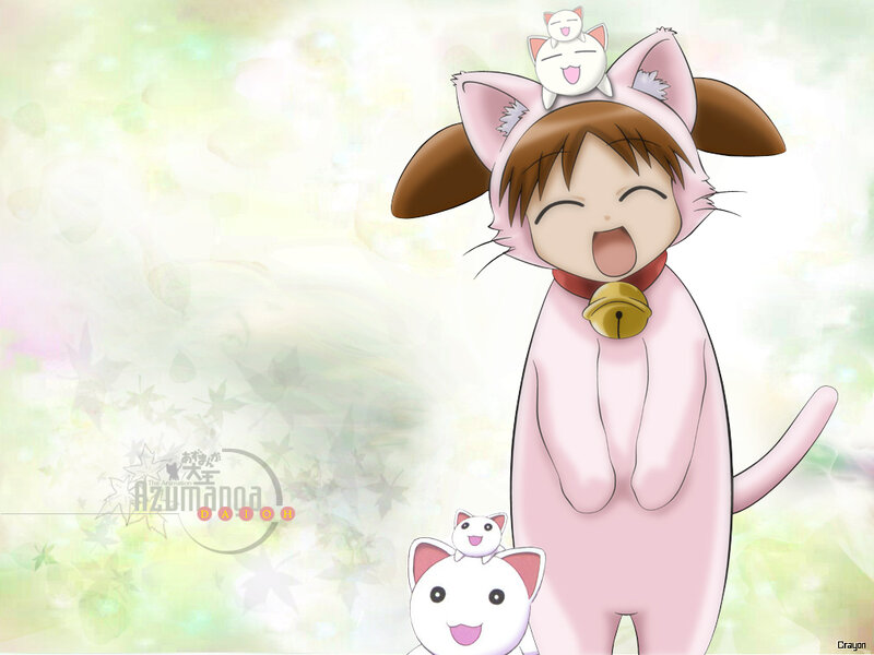 Anime girl in cat costume