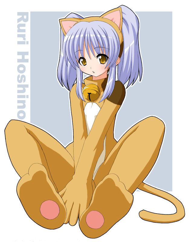 anime girl in cat costume