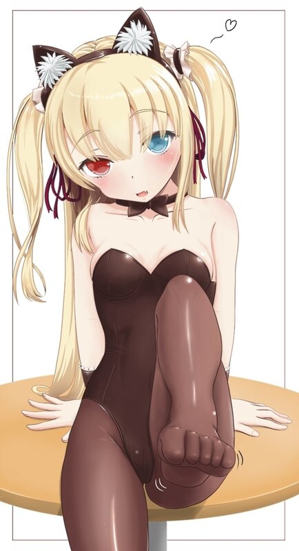 anime girl in cat costume