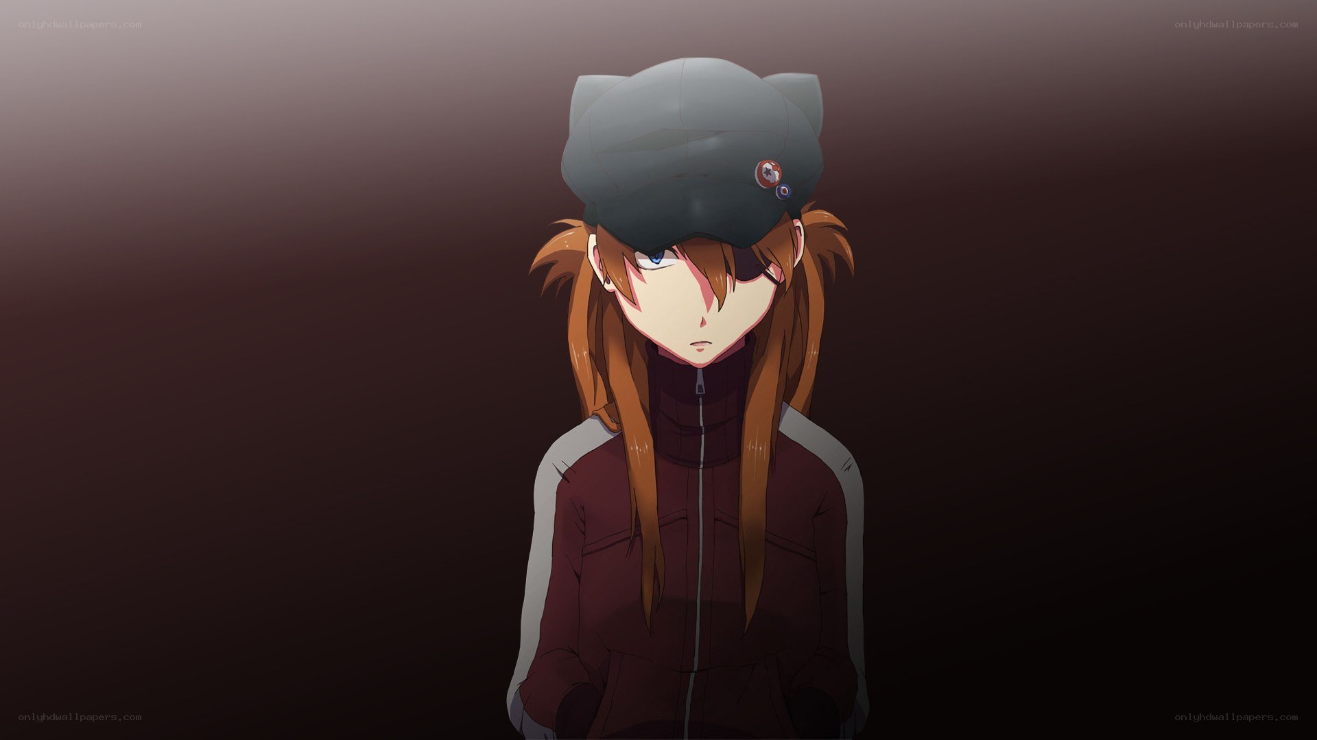 anime girl in cat hat