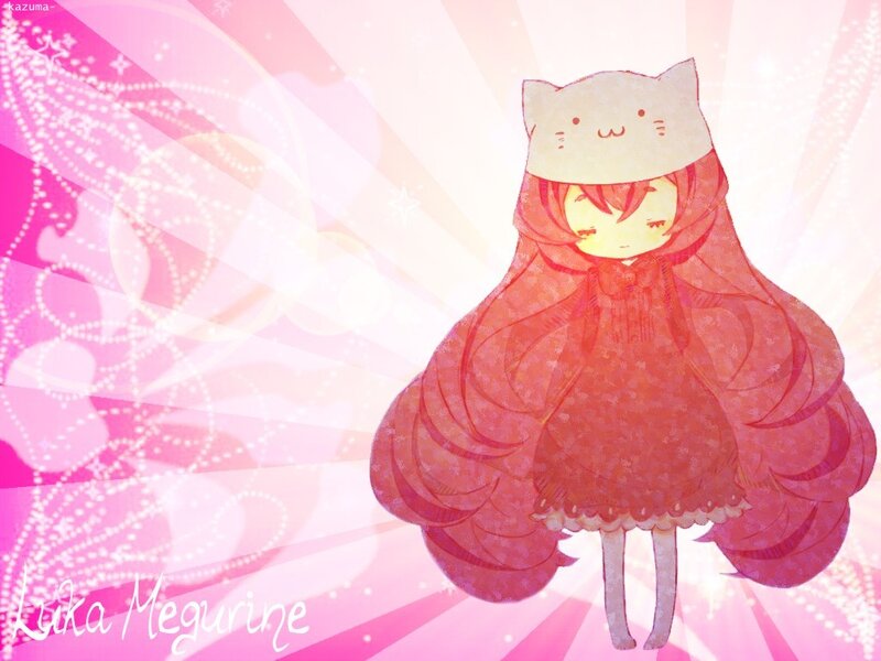 Anime girl in cat hat