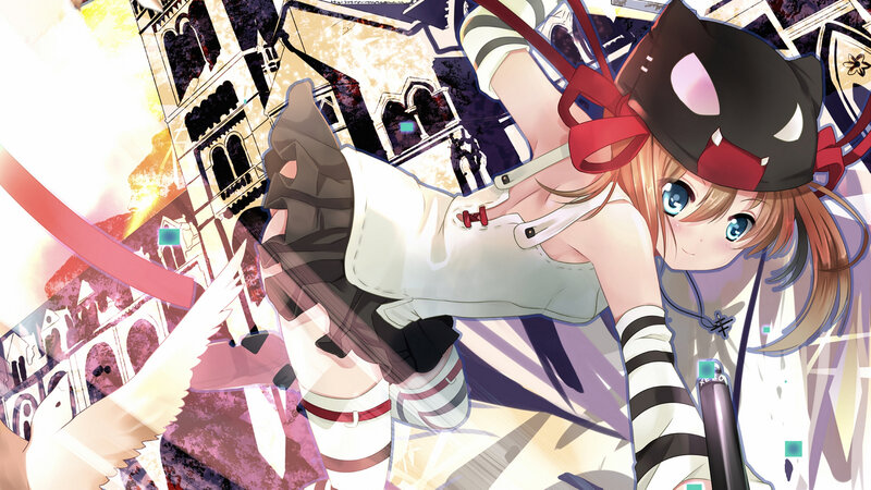 Anime Girl in Cat Mask