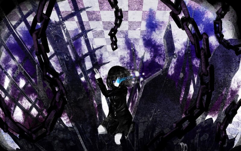 Anime girl in chains