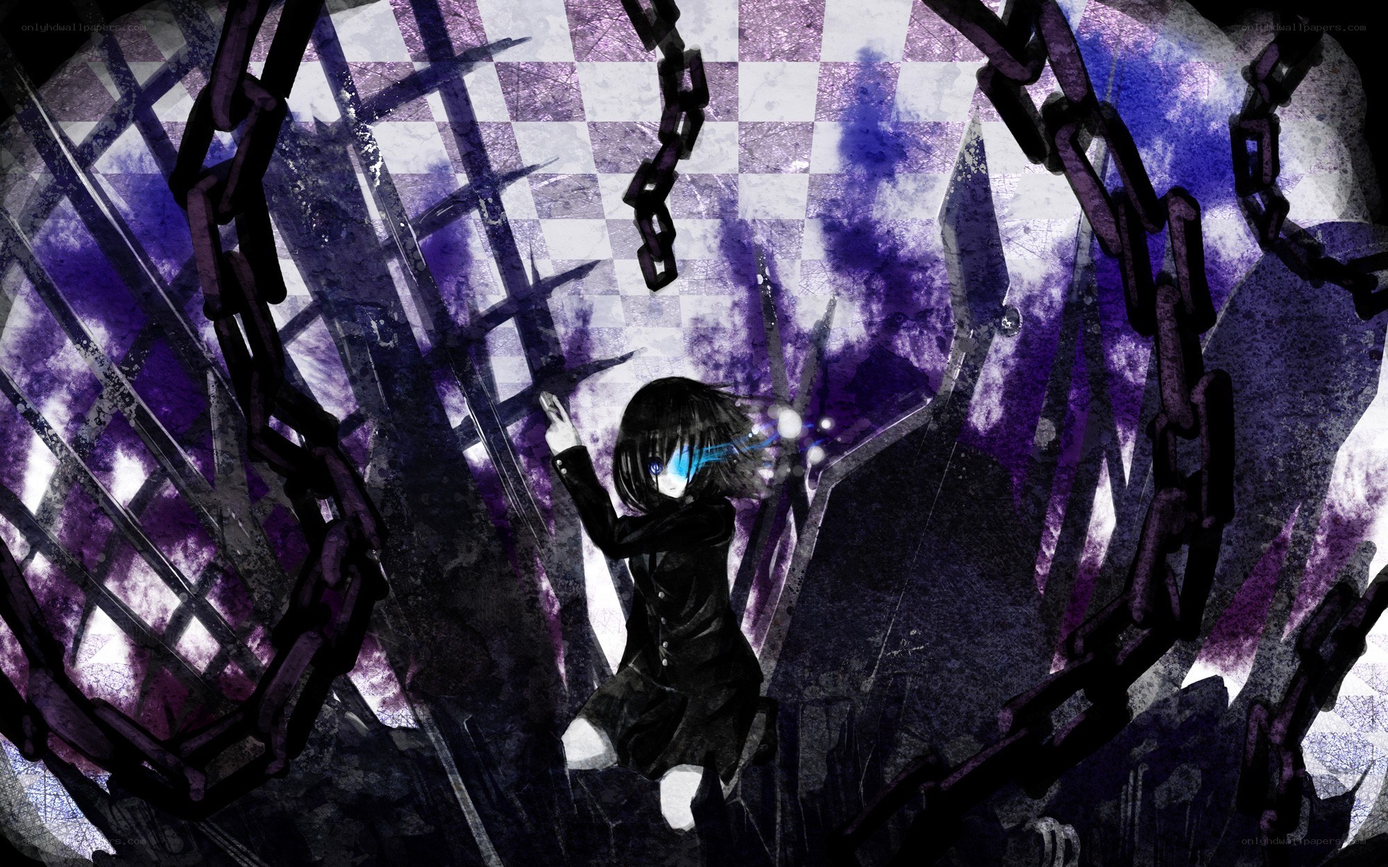 Anime girl in chains