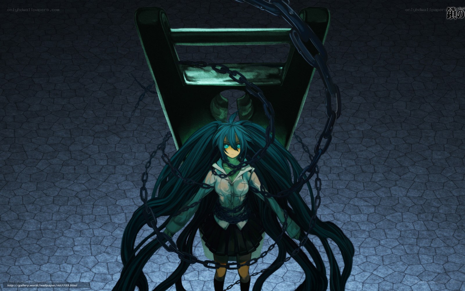 Anime girl in chains