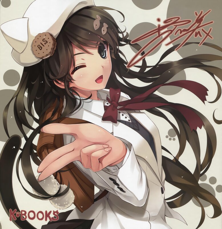 anime girl in chef hat