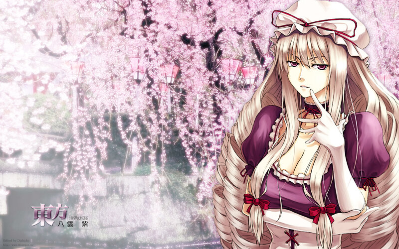 Anime Girl in Cherry Blossoms — Pink, Serene, Spring