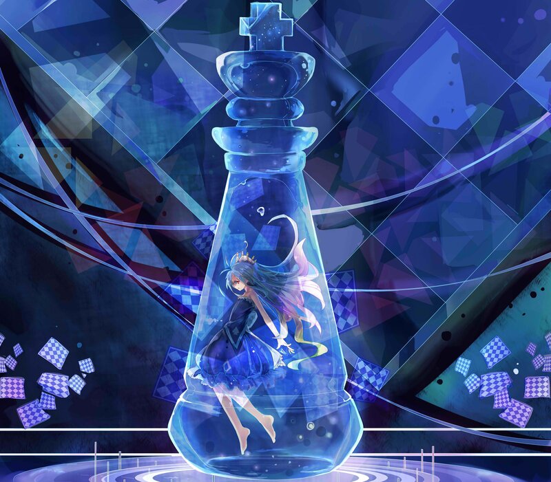 Anime Girl in Chess Piece