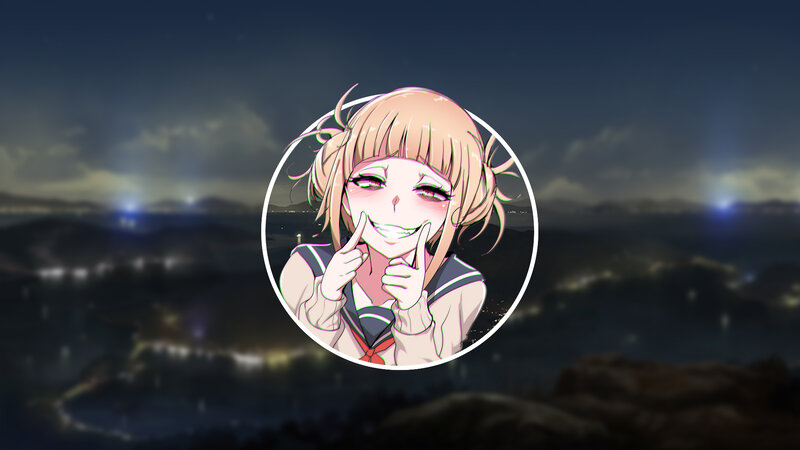 Anime Girl in Circle — Pink