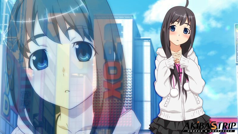 Anime Girl in City — Blue, Calm, Afternoon