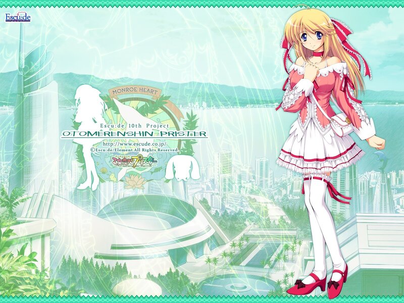Anime girl in cityscape