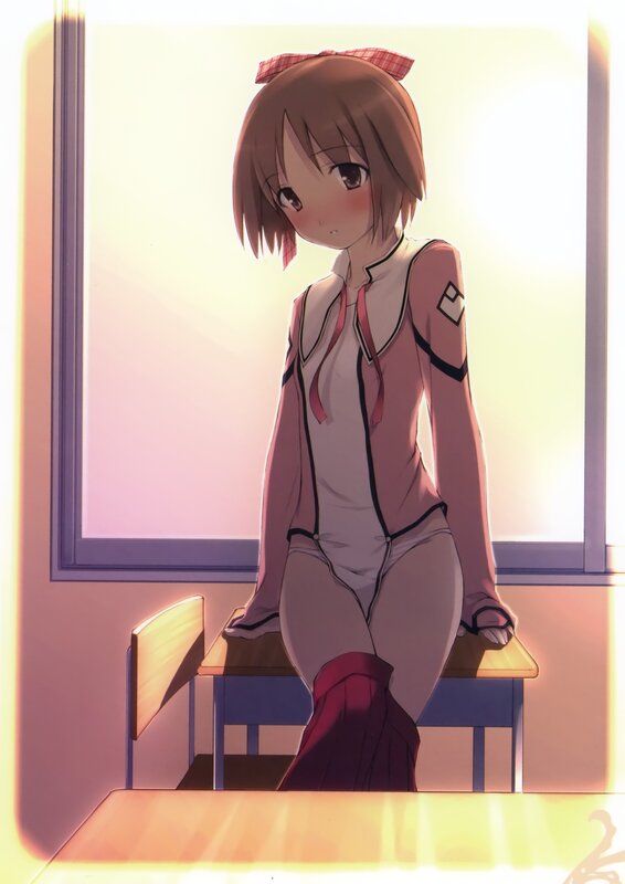 anime girl in classroom