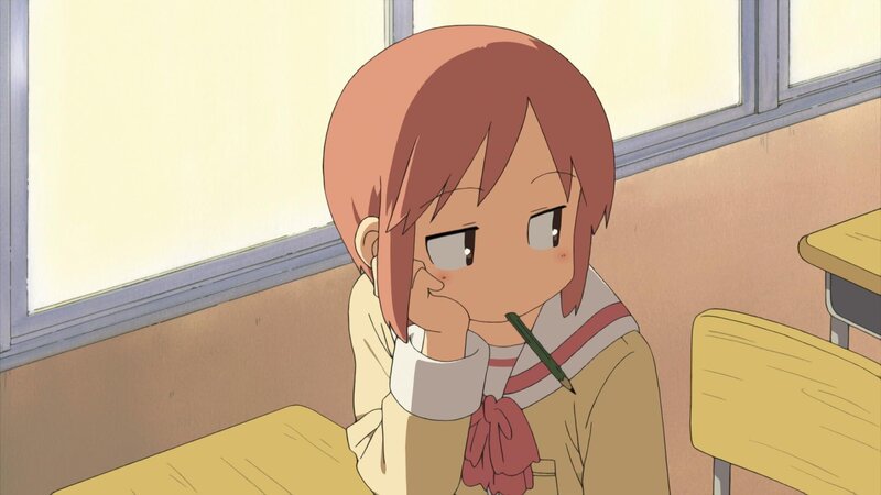 anime girl in classroom
