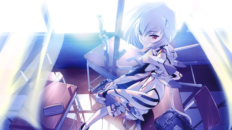 anime girl in classroom