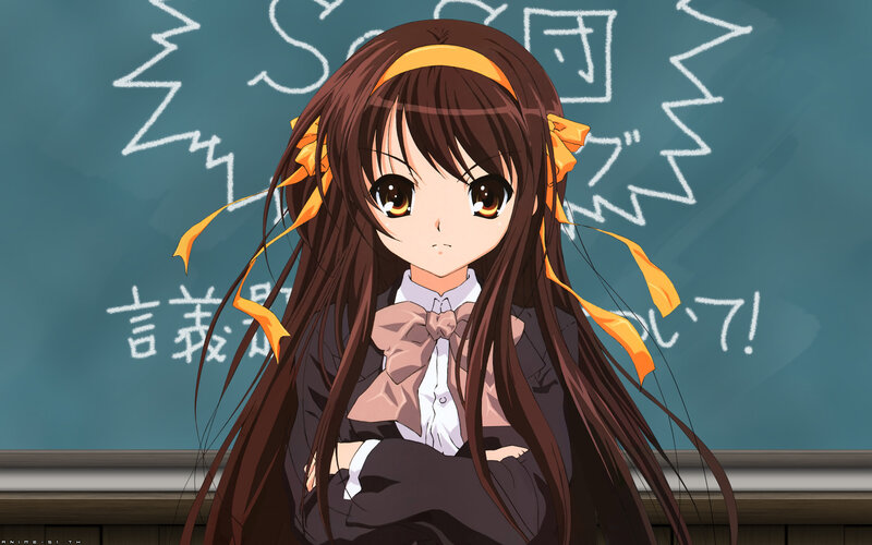 anime girl in classroom