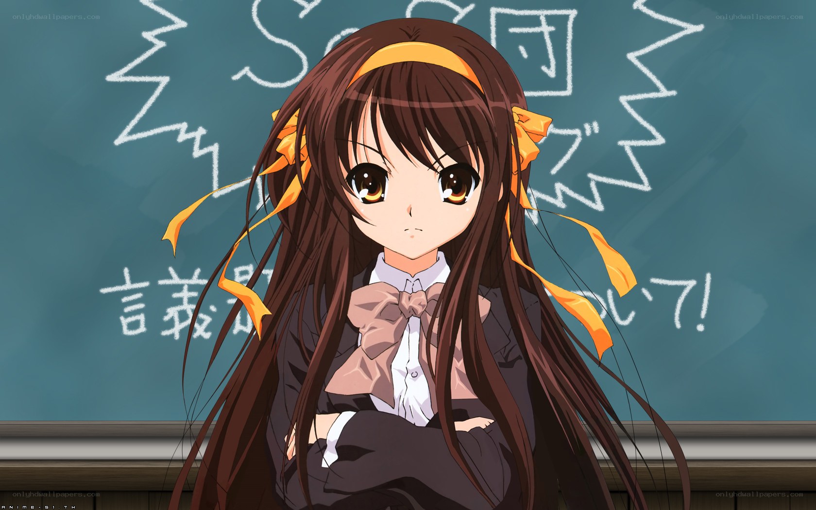 anime girl in classroom