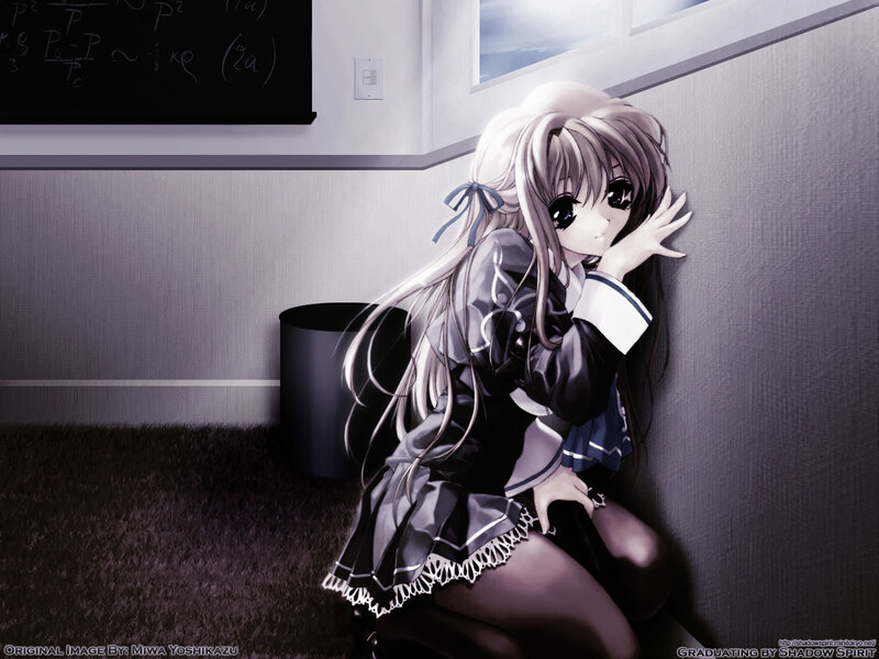 anime girl in classroom