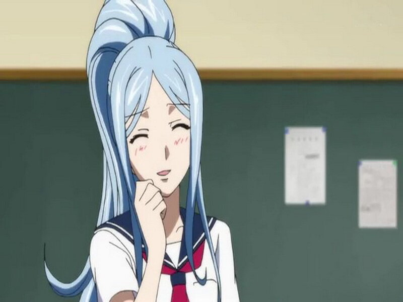 anime girl in classroom