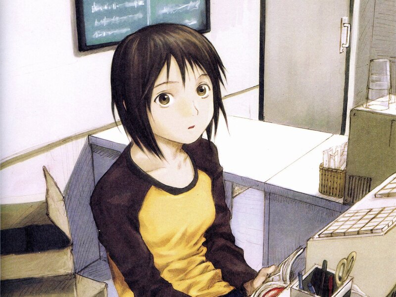 anime girl in classroom