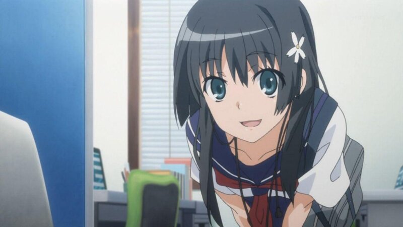 anime girl in classroom