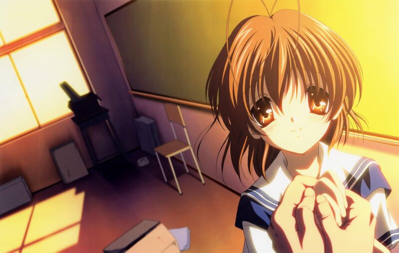 anime girl in classroom