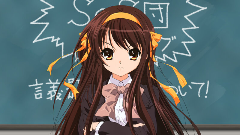anime girl in classroom
