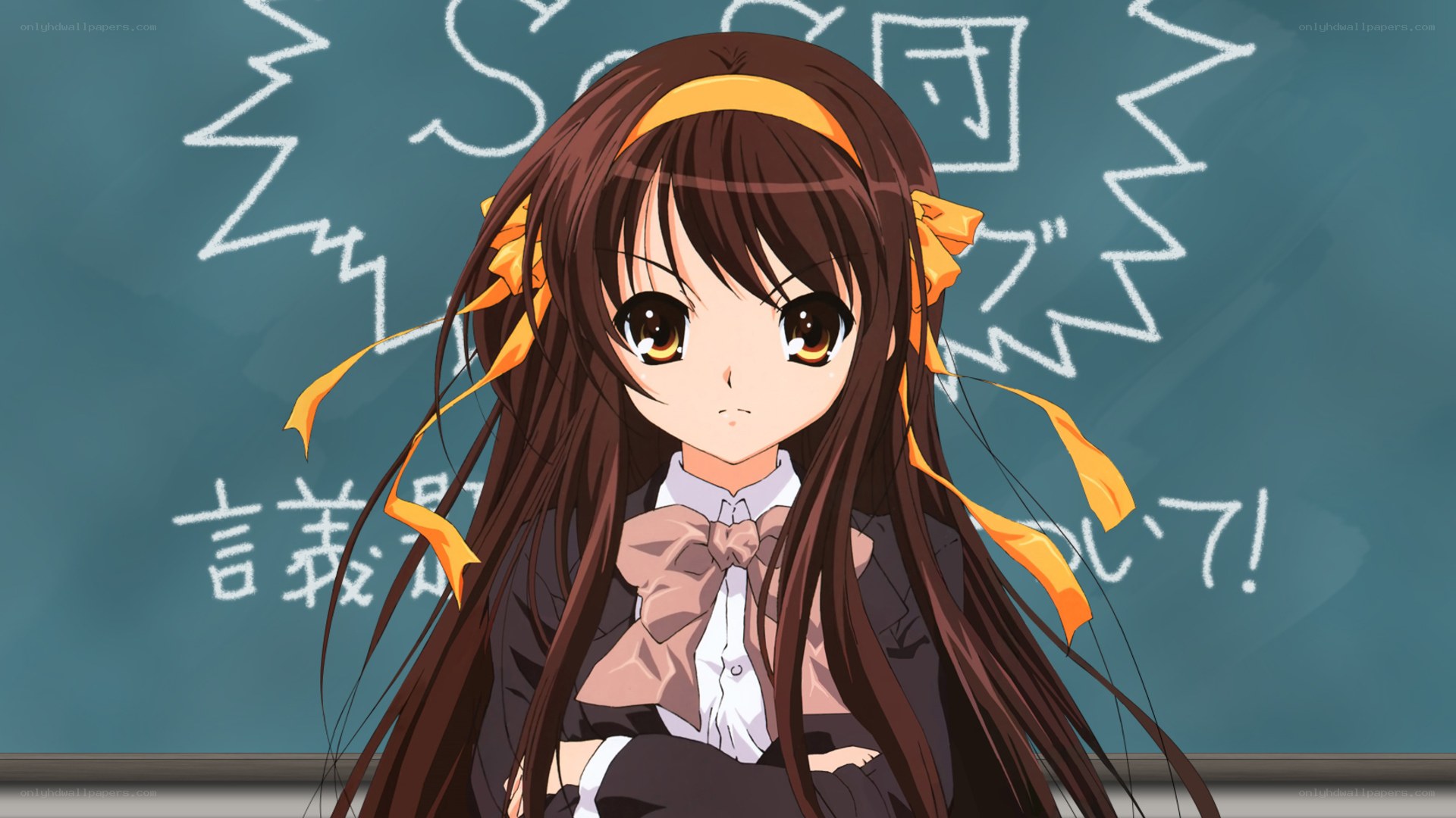 anime girl in classroom