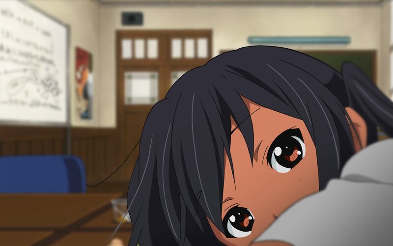 anime girl in classroom
