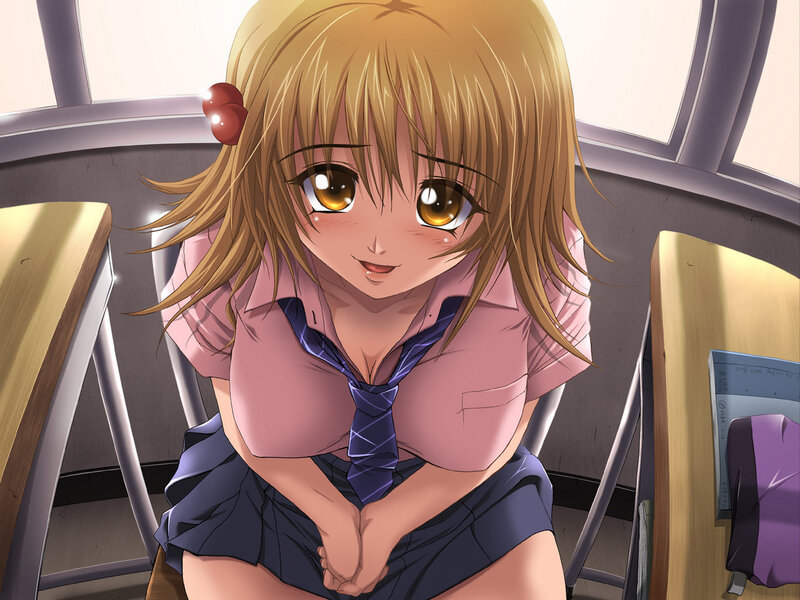 anime girl in classroom