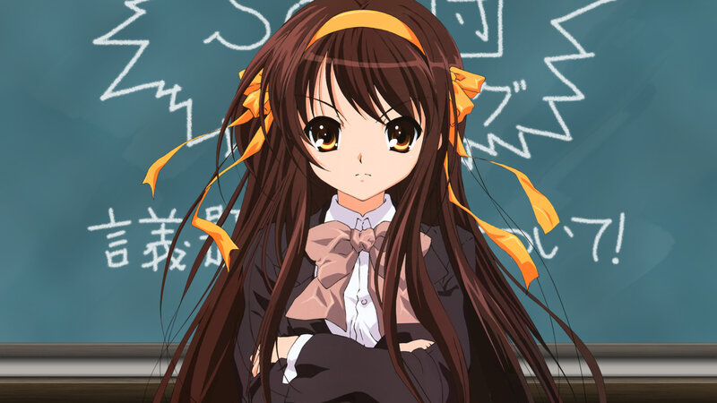 anime girl in classroom