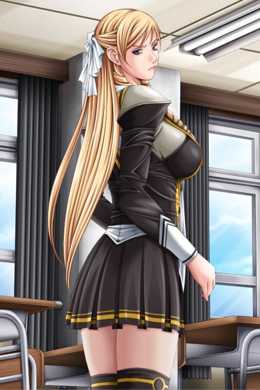 anime girl in classroom