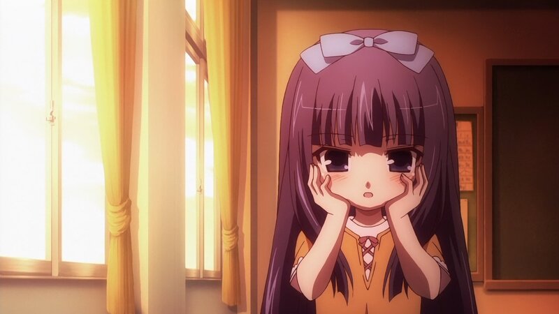 anime girl in classroom