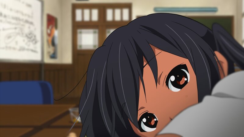 Anime Girl in Classroom — Black