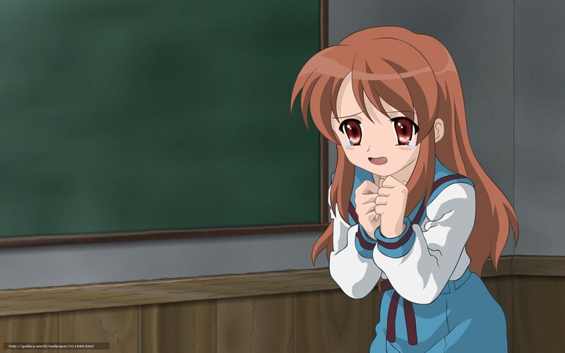 Anime Girl in Classroom — Brown, Earnest