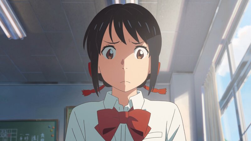 Anime Girl in Classroom — White, Calm, Afternoon, School Uniform