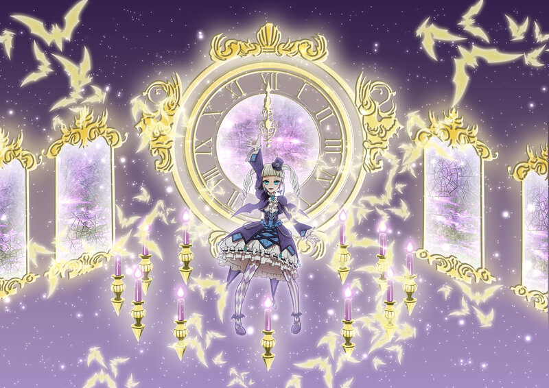 Anime Girl in Clock Room