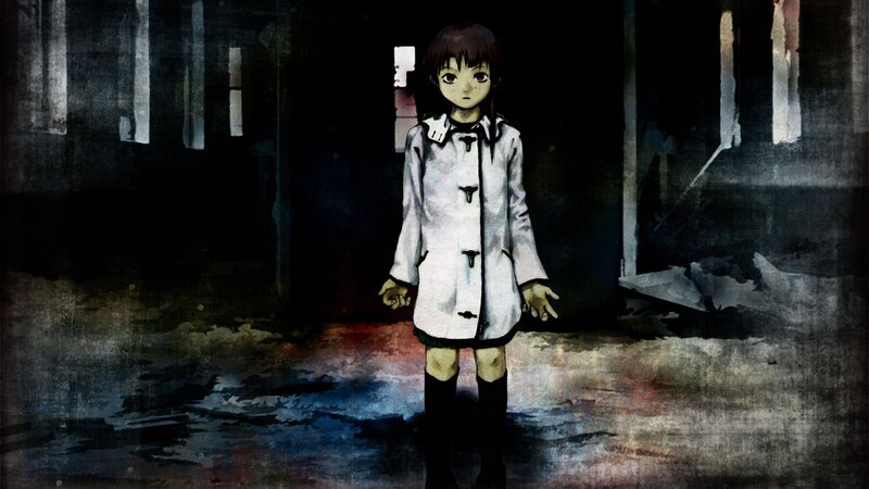 Anime Girl in Coat — Black