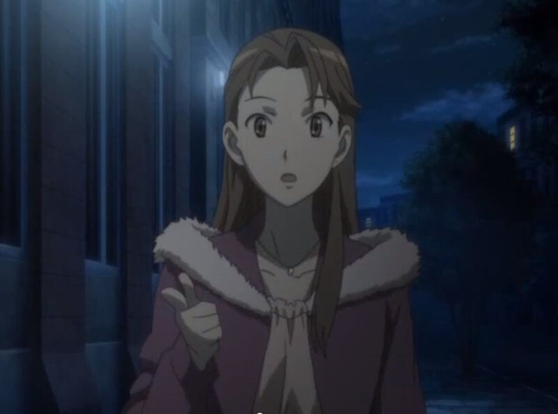 Anime Girl in Coat — Blue
