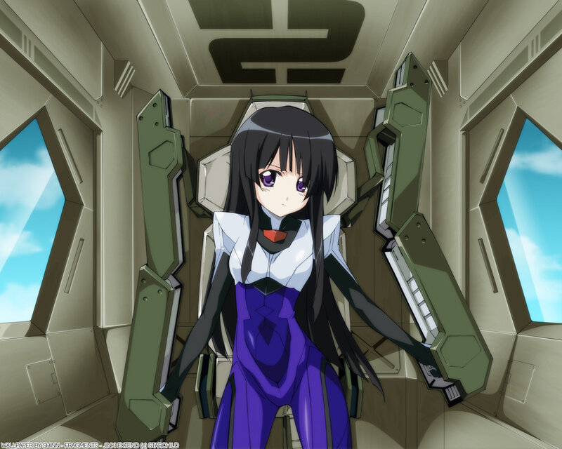 Anime girl in cockpit