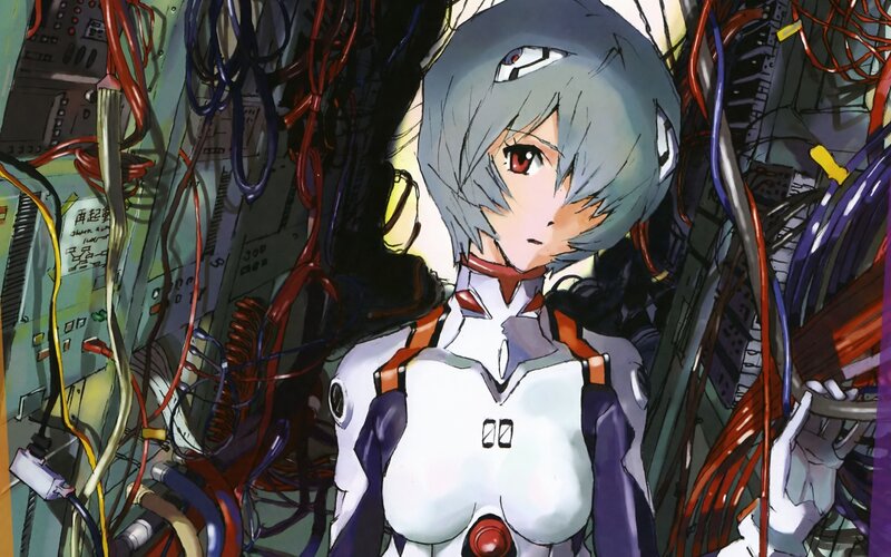 Anime Girl in Cockpit — Gray